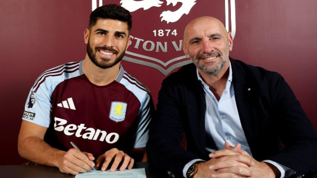 Aston Villa recrute Asensio en provenance du Paris Saint-Germain.